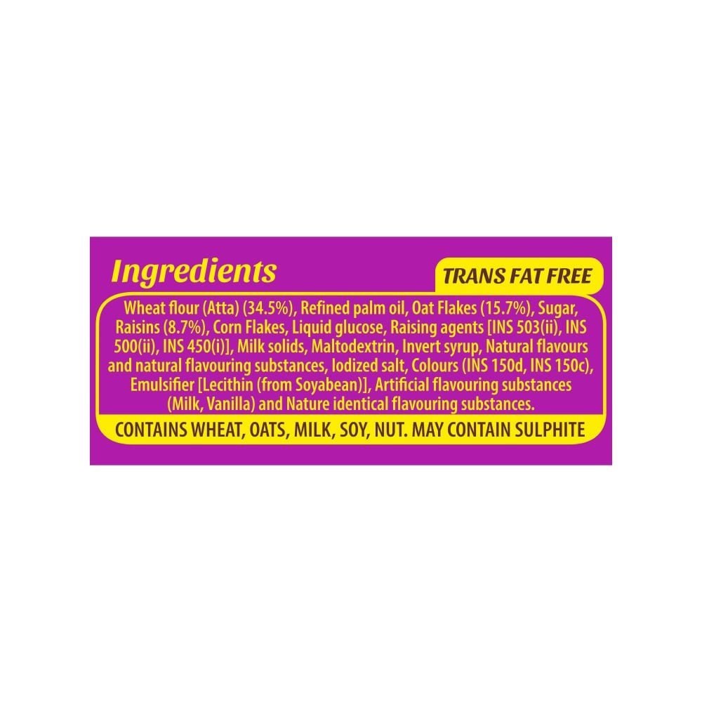 Sunfeast Farmlite Oats with Raisins Cookies - Pack of 2 : 2 x 150 g