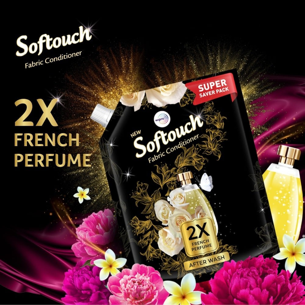 Softouch 2x French Perfume Fabric Conditioner : 2 ltr