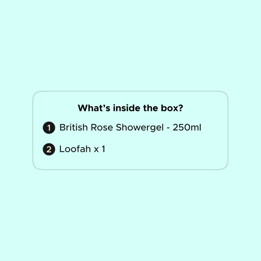 The Body Shop Blooming British Rose Shower Gel Gift Set : 1 set