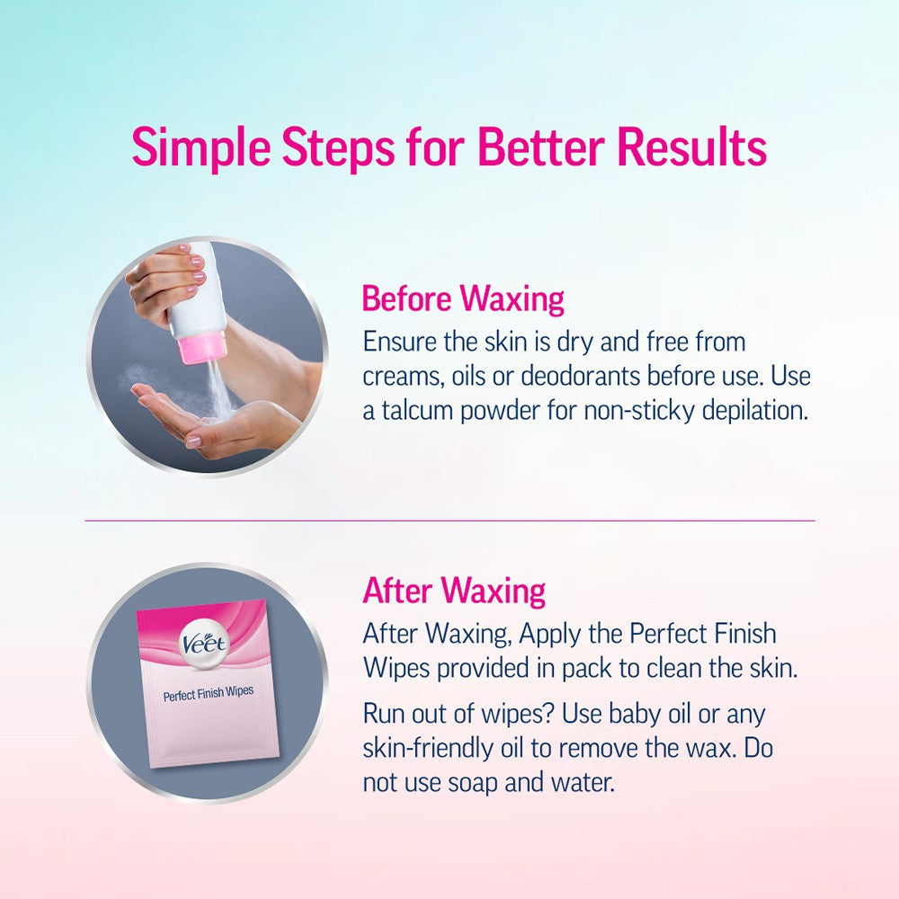 Veet Professional Wax Strips (For Sensitive Skin) : 1 pack (8 pieces)