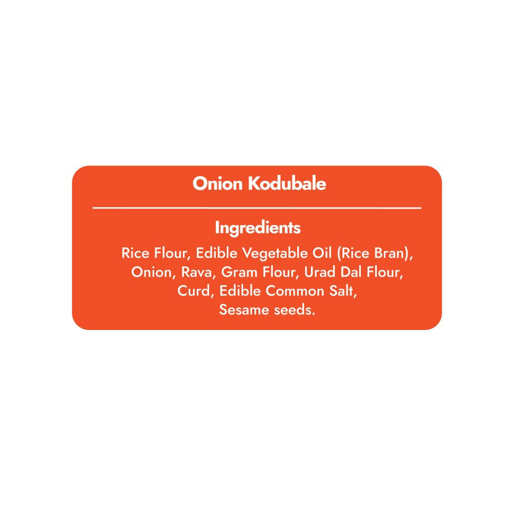 Sweet Karam Coffee Onion Kodubale/ Chakli, - No Palm Oil - Pack of 3 : 3 x 95 g