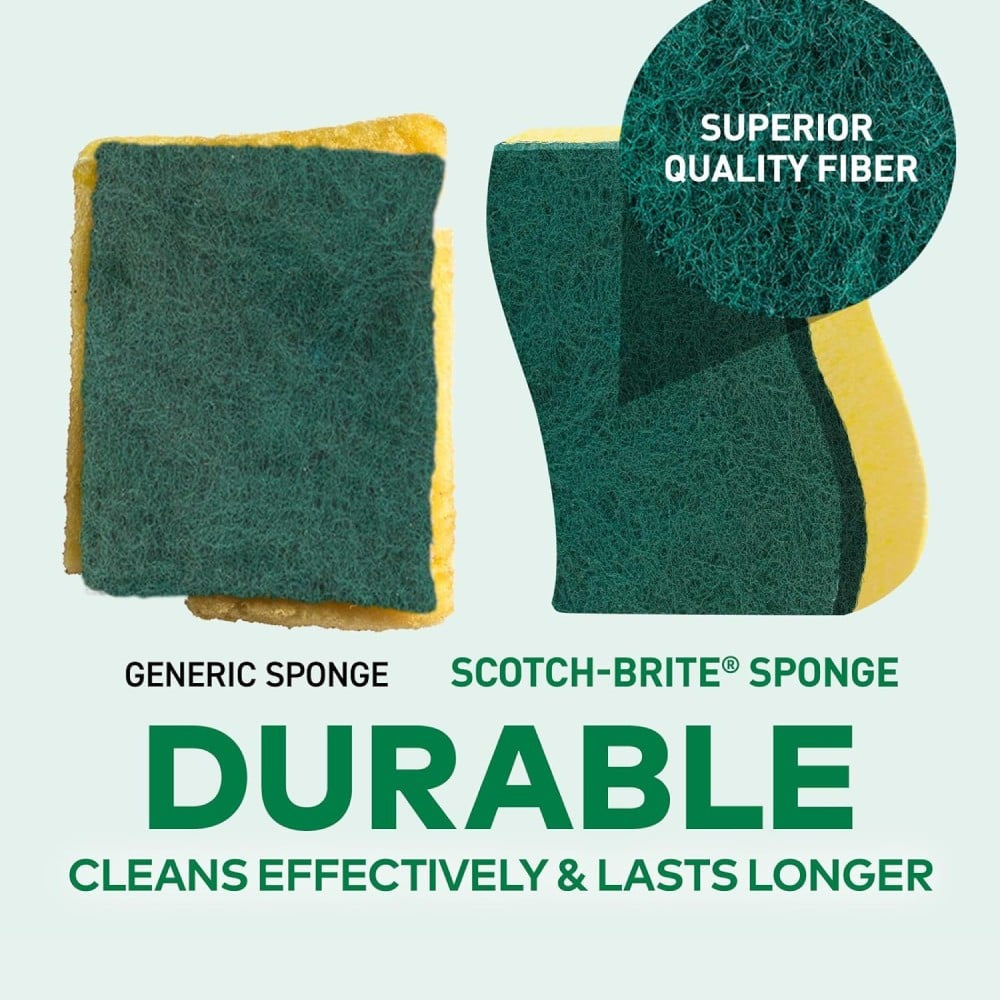 Scotch Brite Sponge Scrub : 1 pack (3 pieces)