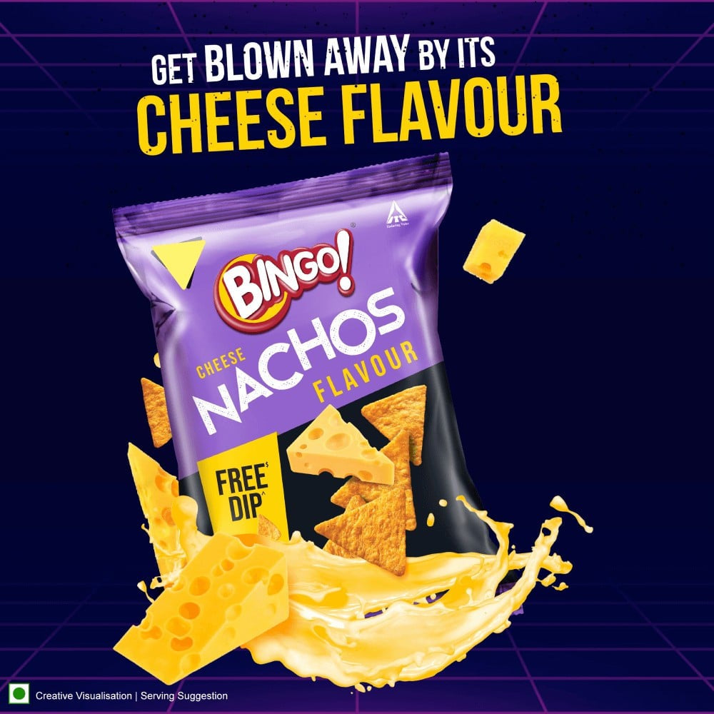 Bingo Mad Angles Cheese Nachos : 42 g