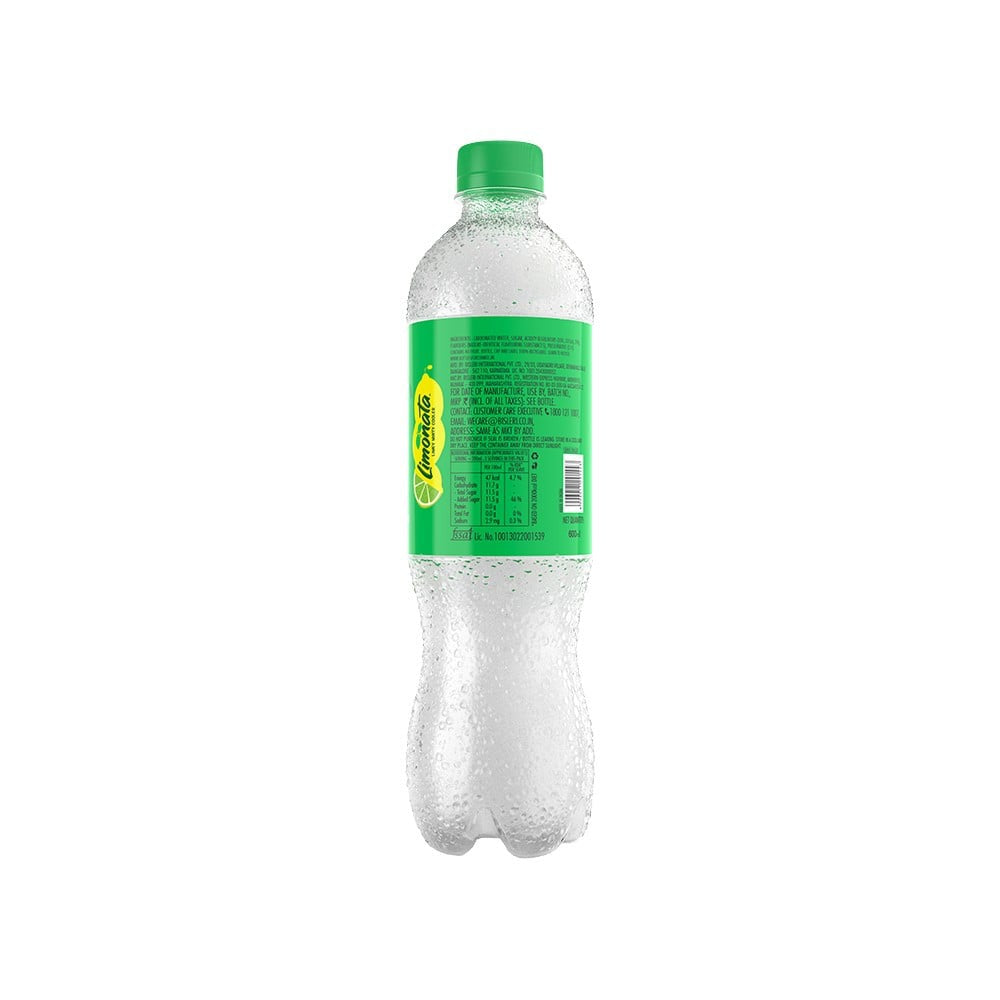 Bisleri Limonata Limey Minty Cooler Lime Soft Drink : 600 ml