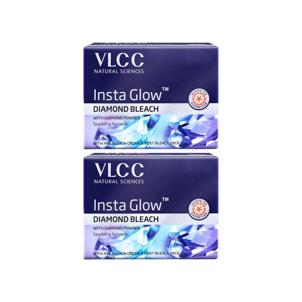 VLCC Insta Glow Diamond Bleach - Pack of 2 : 2 x 60 g