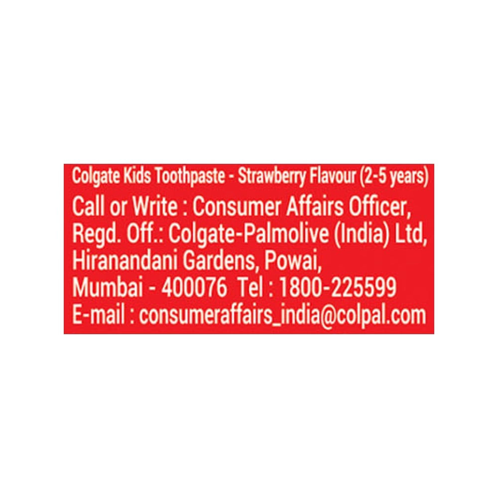 Colgate Cocomelon Kids Toothpaste for 2-5 Years (Strawberry) : 80 g
