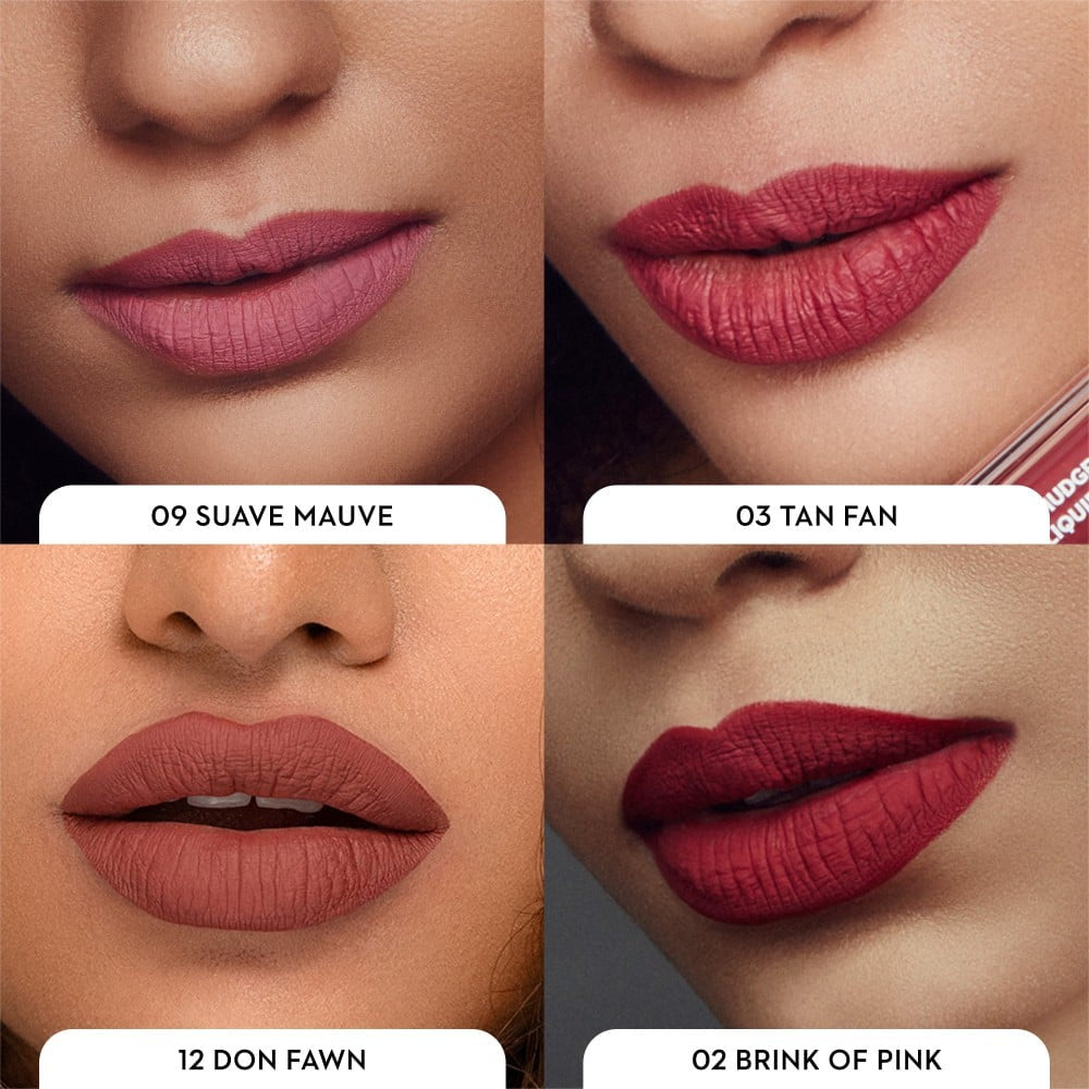 SUGAR Cosmetics Smudge Me Not Mini Liquid Lipstick Kit (Nude) : 1 pack (4 pieces)