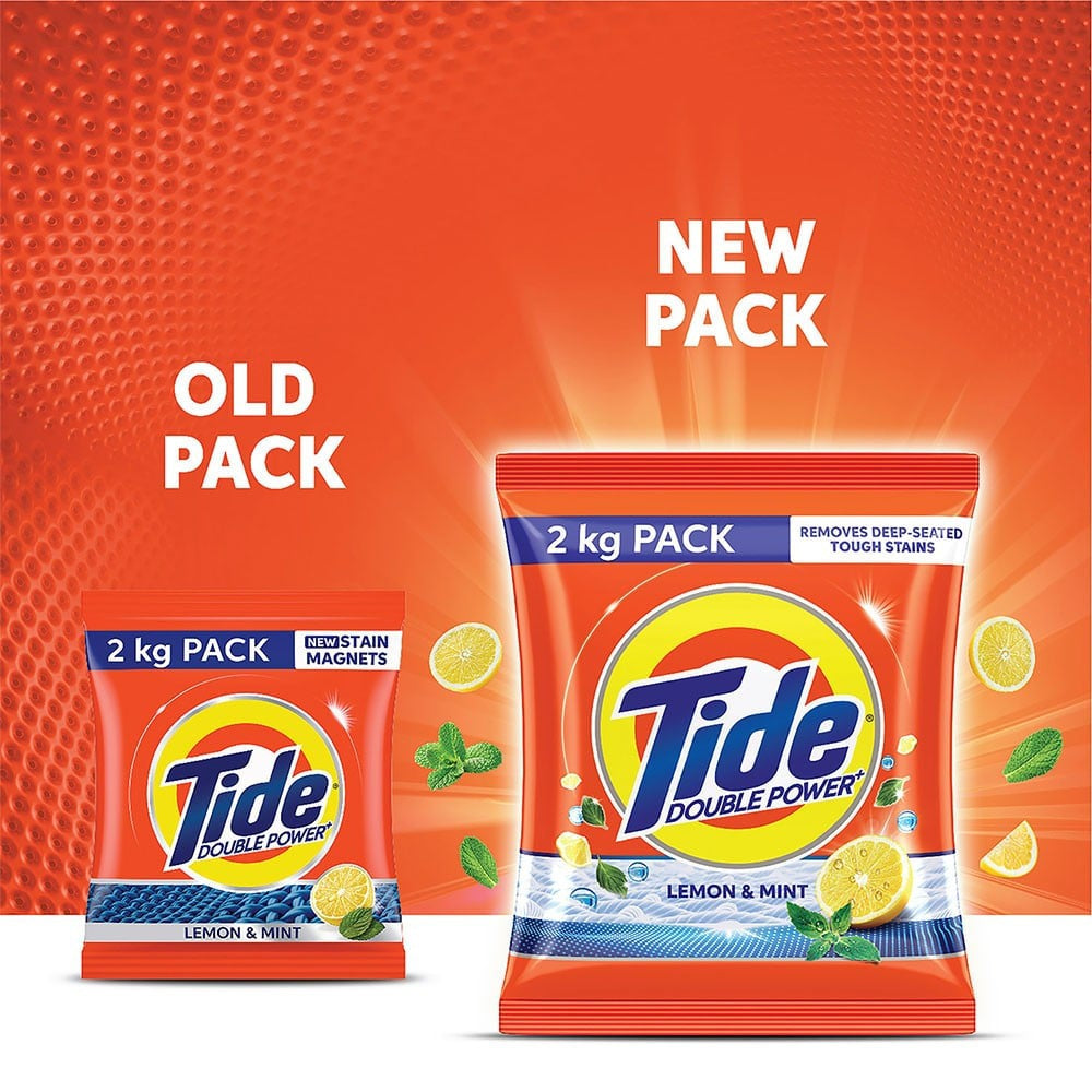 Tide Plus Detergent Powder Lemon & Mint : 2 kg