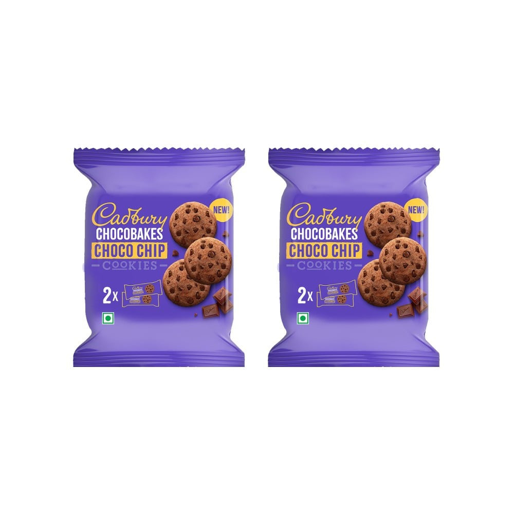 Cadbury Chocobakes Choco Chip Cookies - Pack of 2 : 2 x 167 g