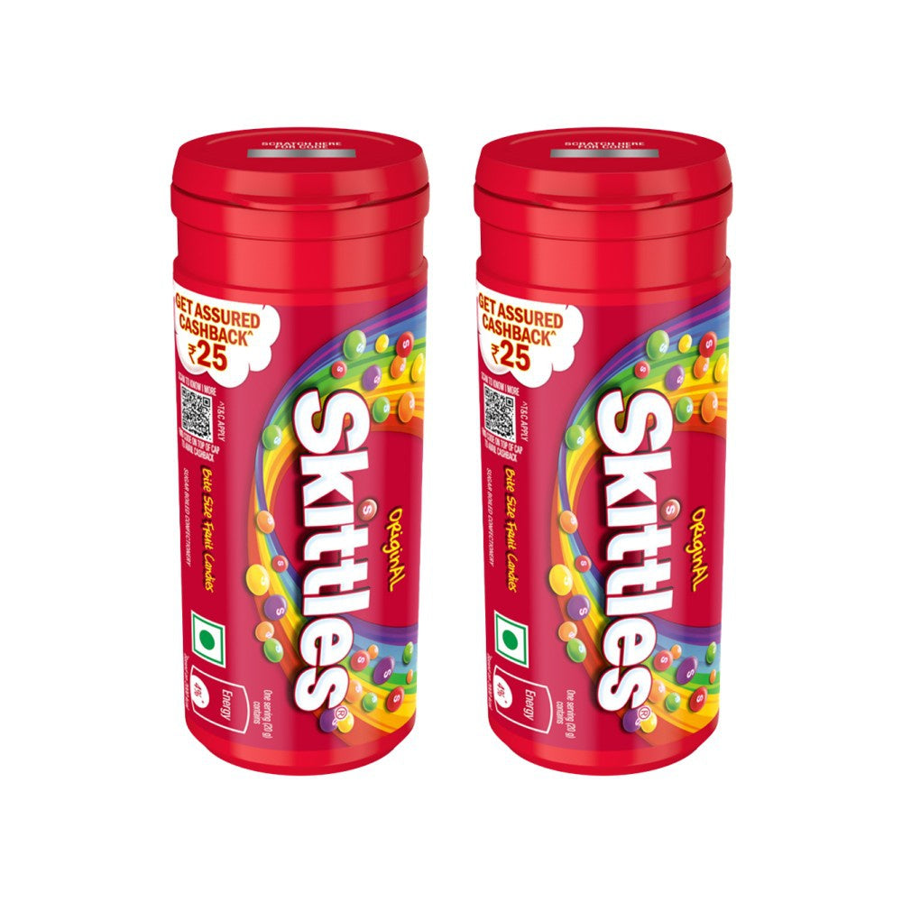 Skittles Original Bite-size Fruit Candy - Pack of 2 : 2 x 30.4 g