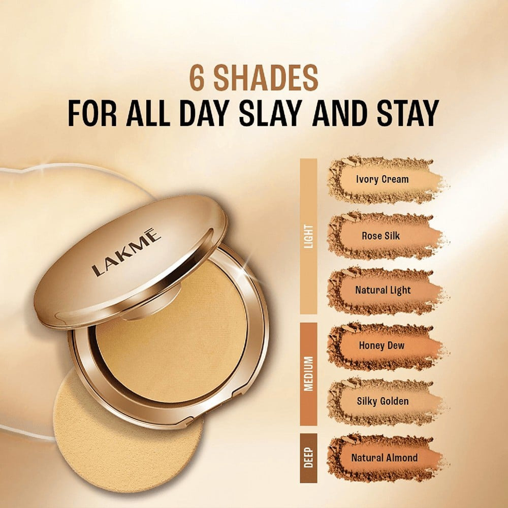 Lakme 9To5 Primer + Matte Powder Foundation (Silky Golden) : 9 g