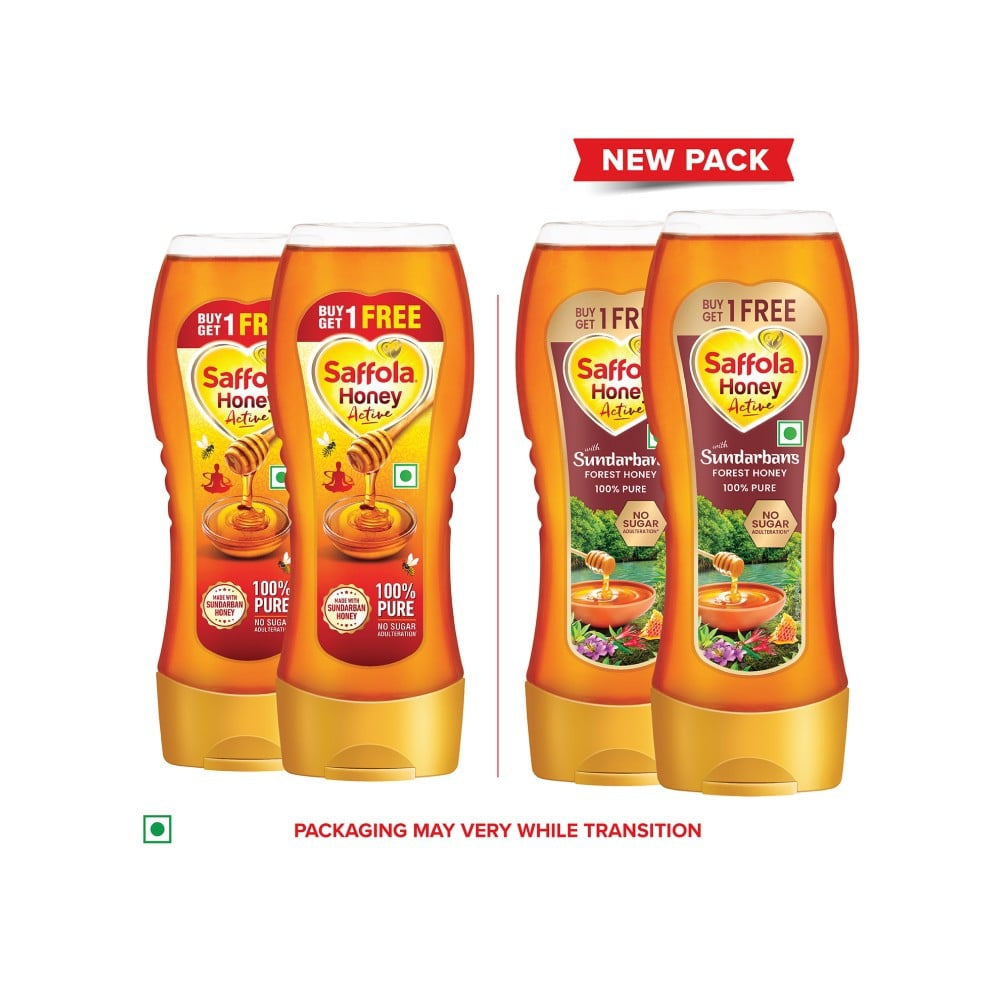 Saffola Pure Honey Active - Buy 1 Get 1 Free : 2 x 350 g