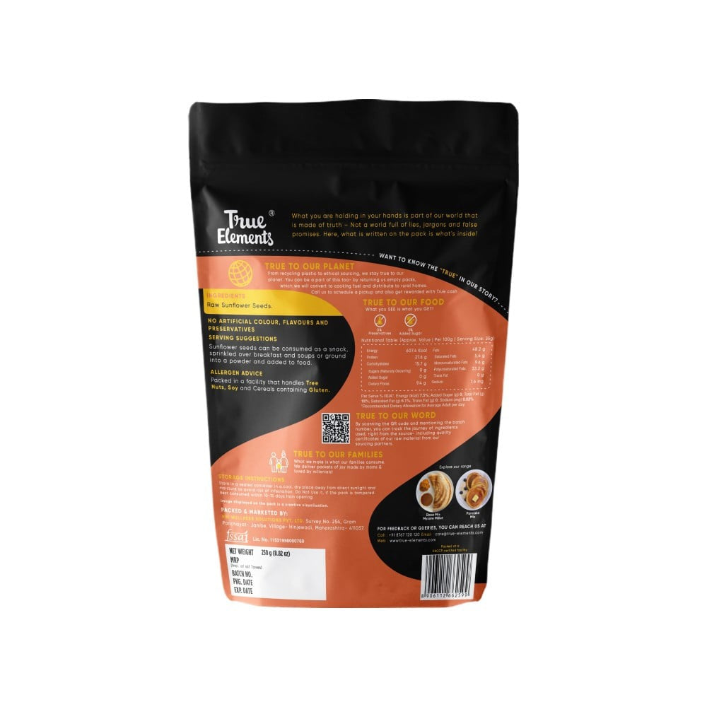 True Elements Raw Pumpkin Seeds + Raw Sunflower Seeds (250 g) Combo : 250 g + 250 g