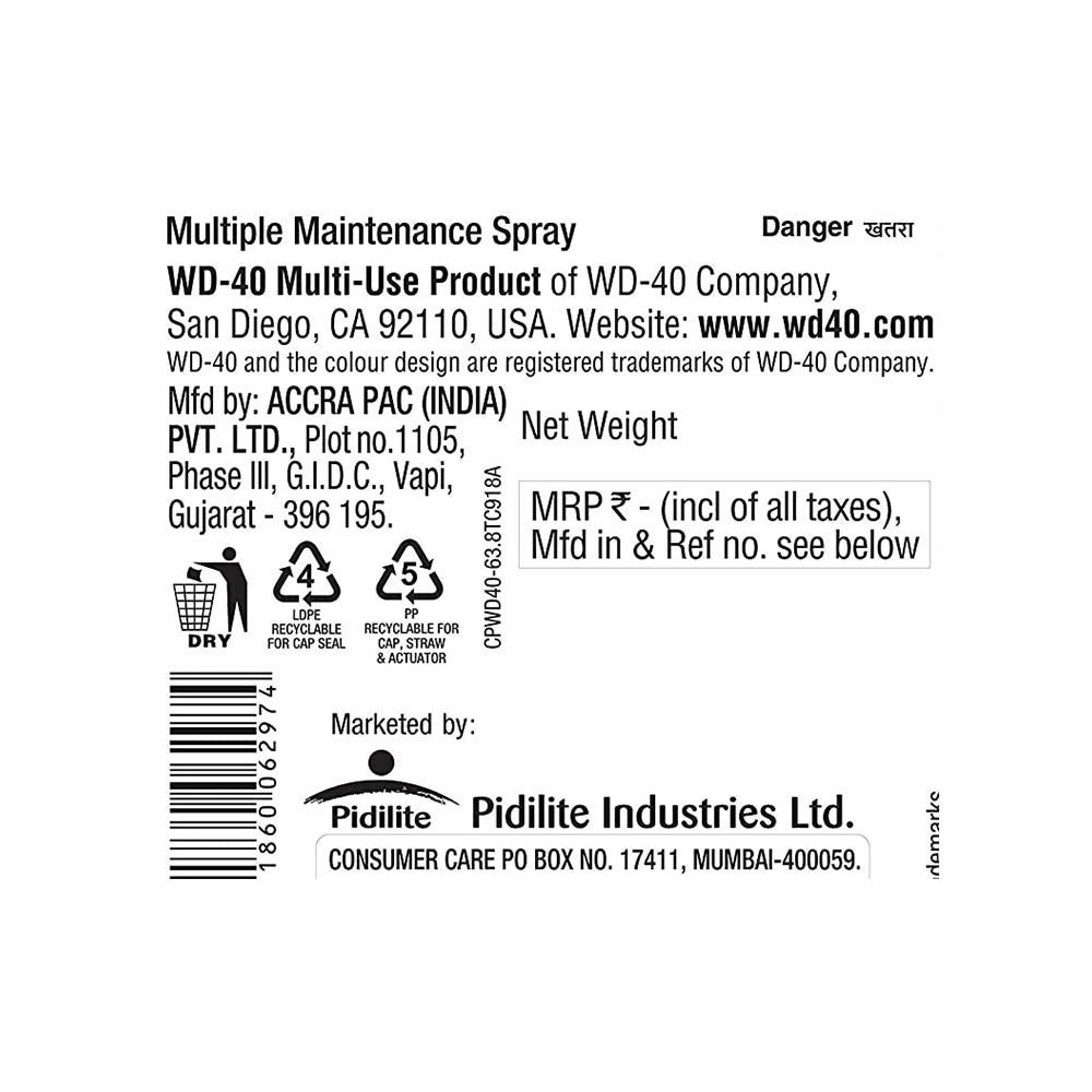 WD-40 All Purpose Cleaner Spray For Home Maintenance : 63.8 g