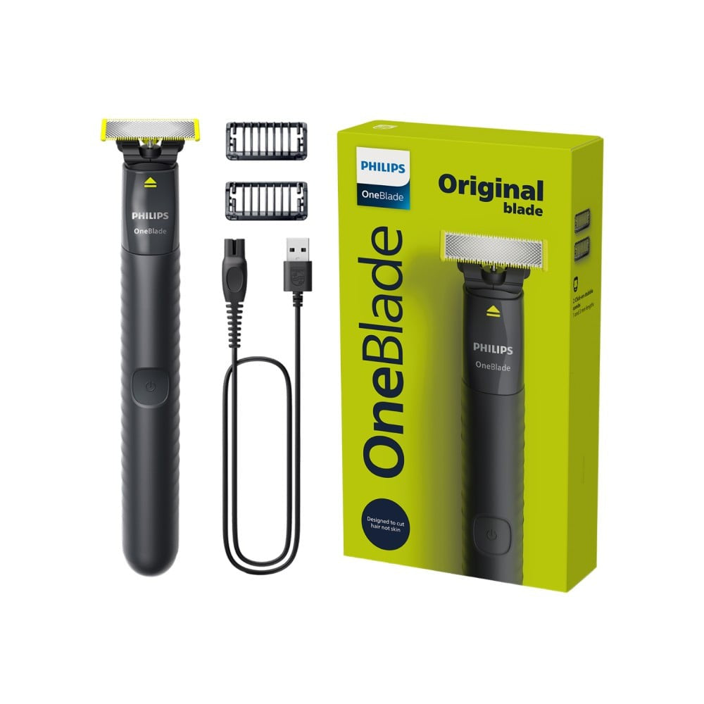 Philips QP1424/10 One Blade Hybrid Beard Trimmer and Shaver (Black) : 1 unit