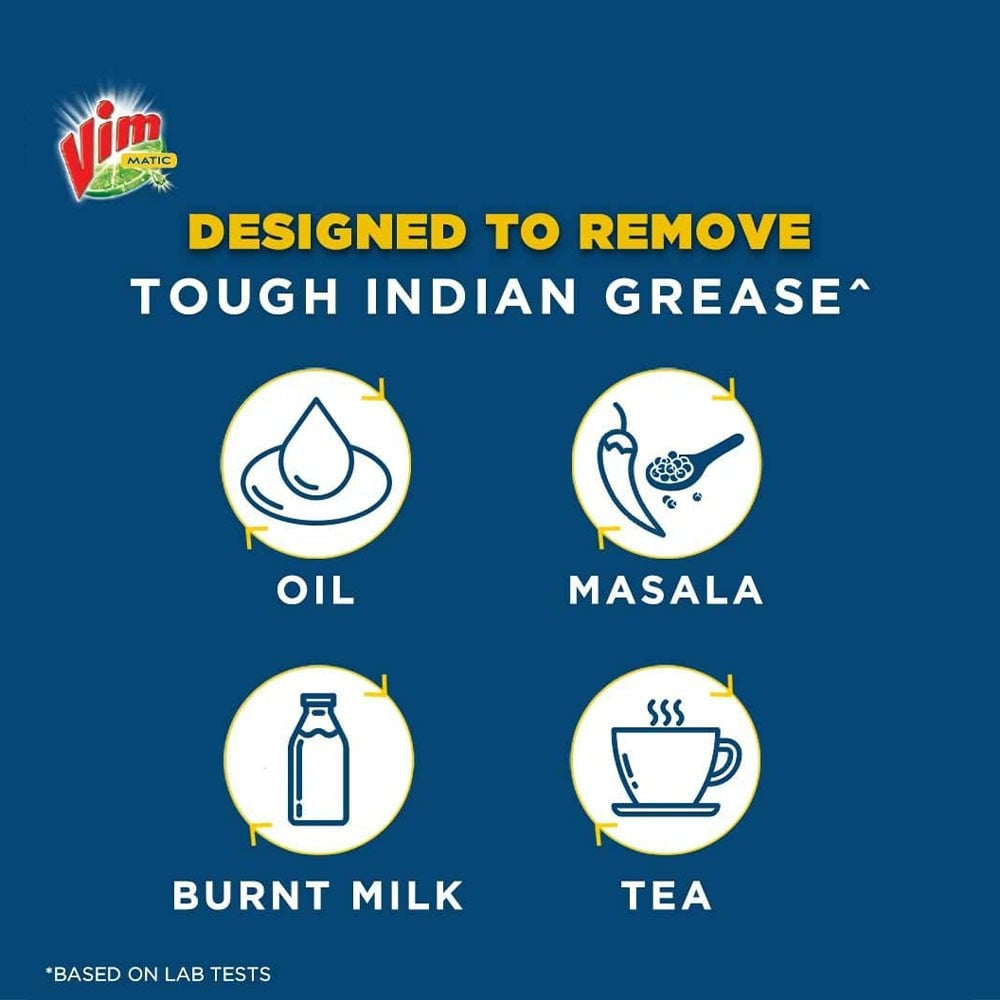 Vim All-In-One Dishwasher Tablet Removes Tough Indian Grease : 1 pack (30 pcs)