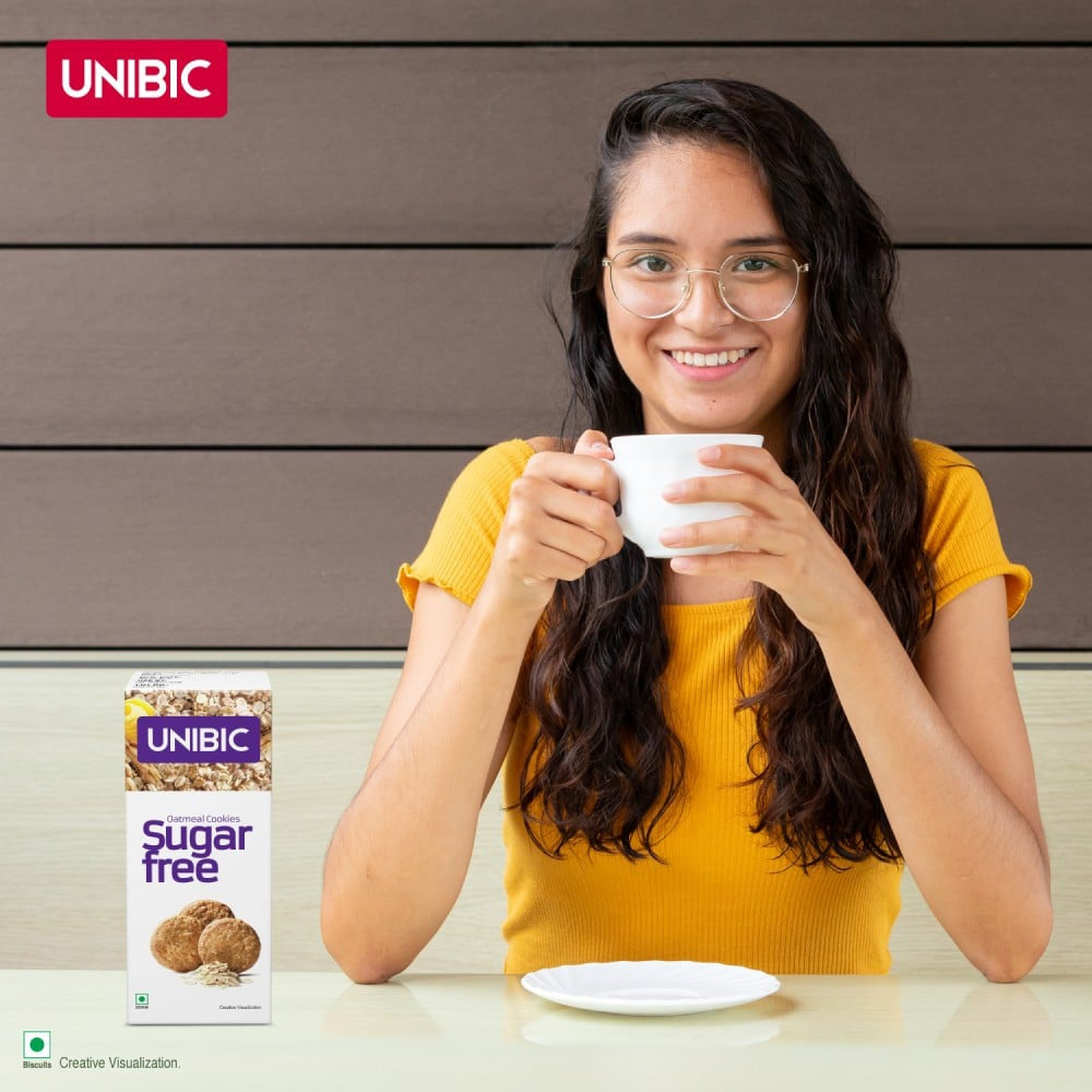 Unibic Sugar Free Oatmeal Cookies - Pack of 2 : 2 x 75 g