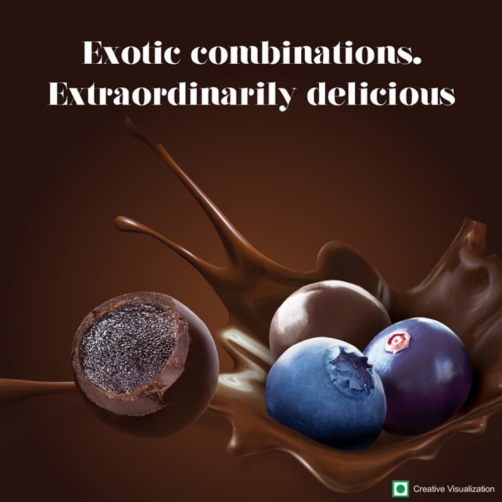 Hershey's Exotic Dark Dark Chocolate Pack (Blueberry & Acai) : 100 g