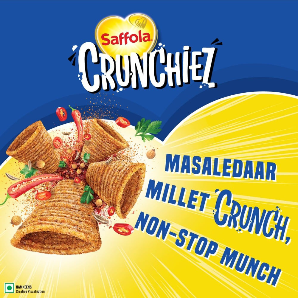 Saffola Crunchiez Ragi (Munchiez) Chips Masala : 70 g