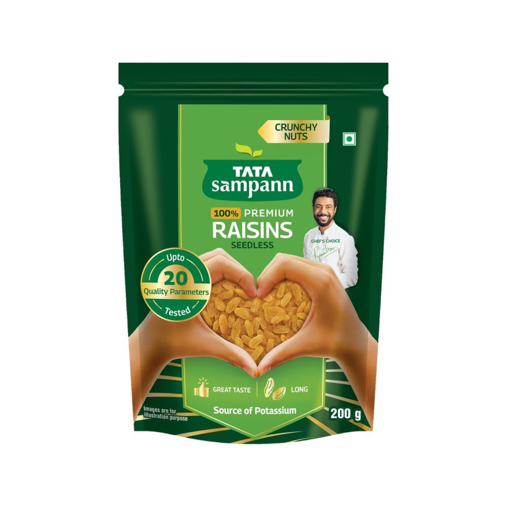 Tata Sampann Seedless Raisins (100% Pure Premium) : 200 g