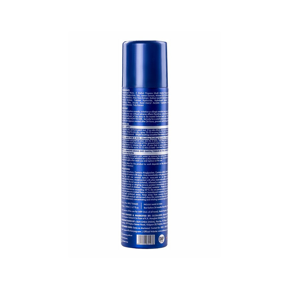 Urban Yog Cream Hair Removal Spray (for Women) : 200 ml