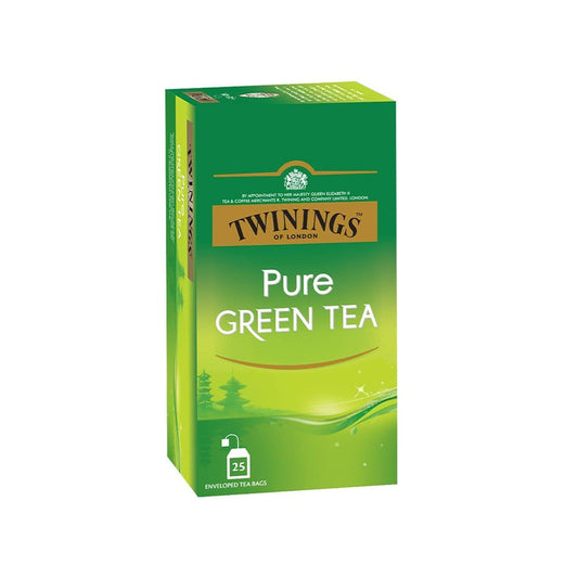 Twinings Pure Green Tea Bags : 1 pack (25 pieces)