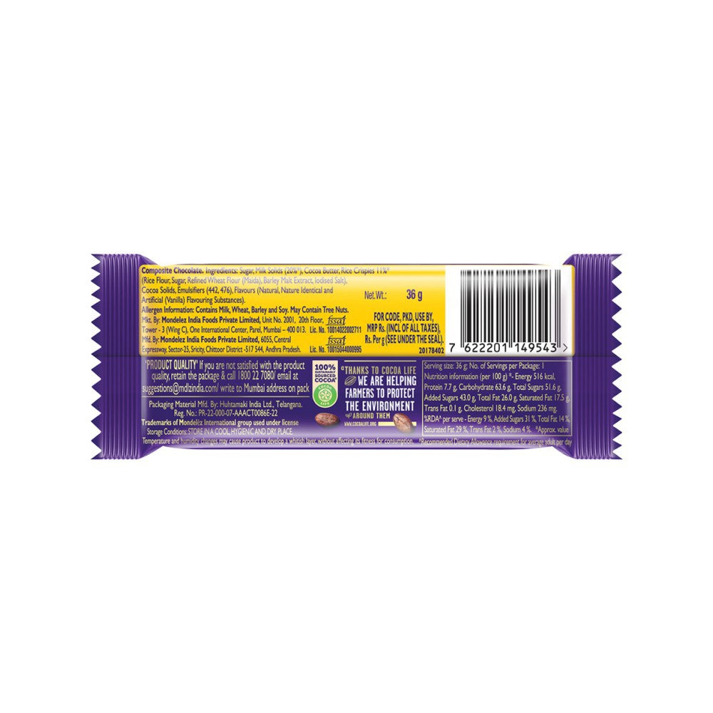 Cadbury Dairy Milk Crackle Milk Chocolate Bar : 36 g