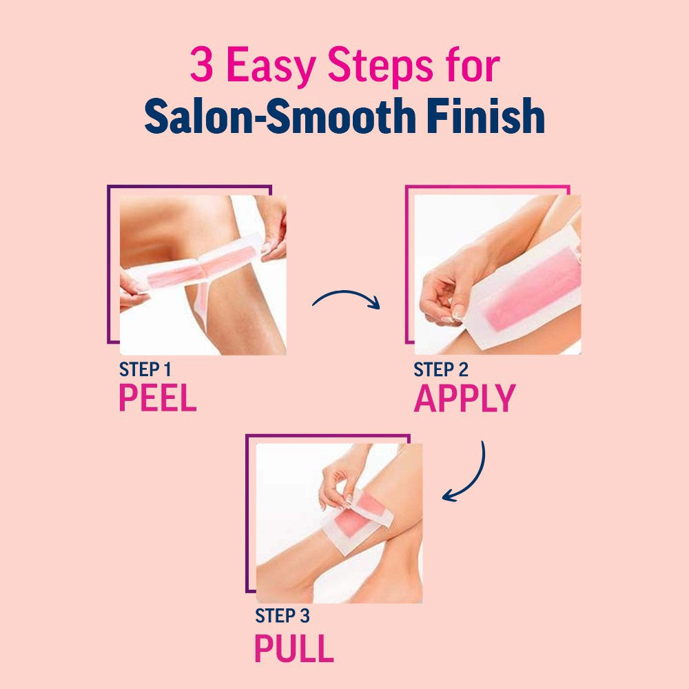 Veet Professional Ready-to-use Normal Skin Wax Strips : 1 pack (8 pieces)