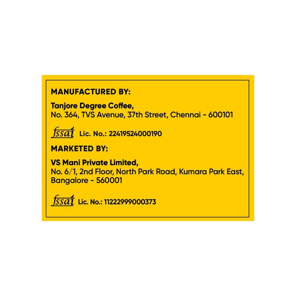 VS Mani & Co. Easy Filter Coffee Decoction : 100 ml