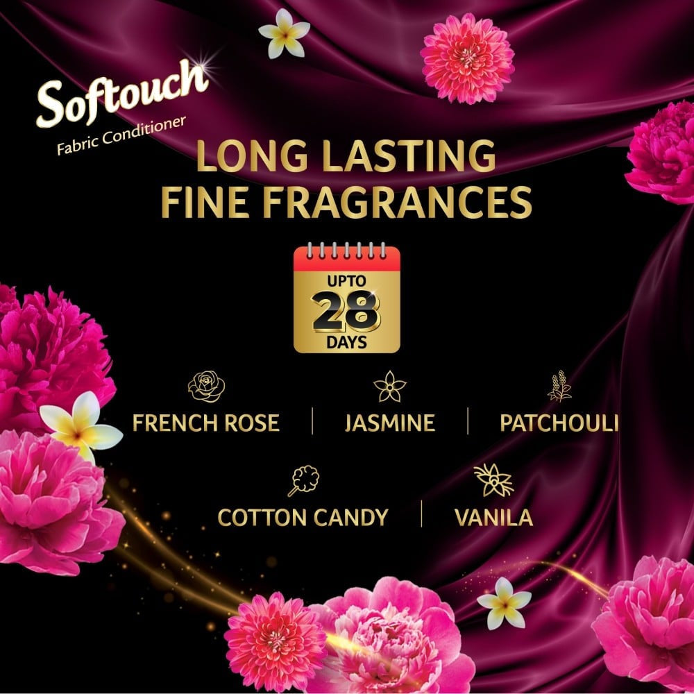 Softouch 2x French Perfume Fabric Conditioner : 2 ltr