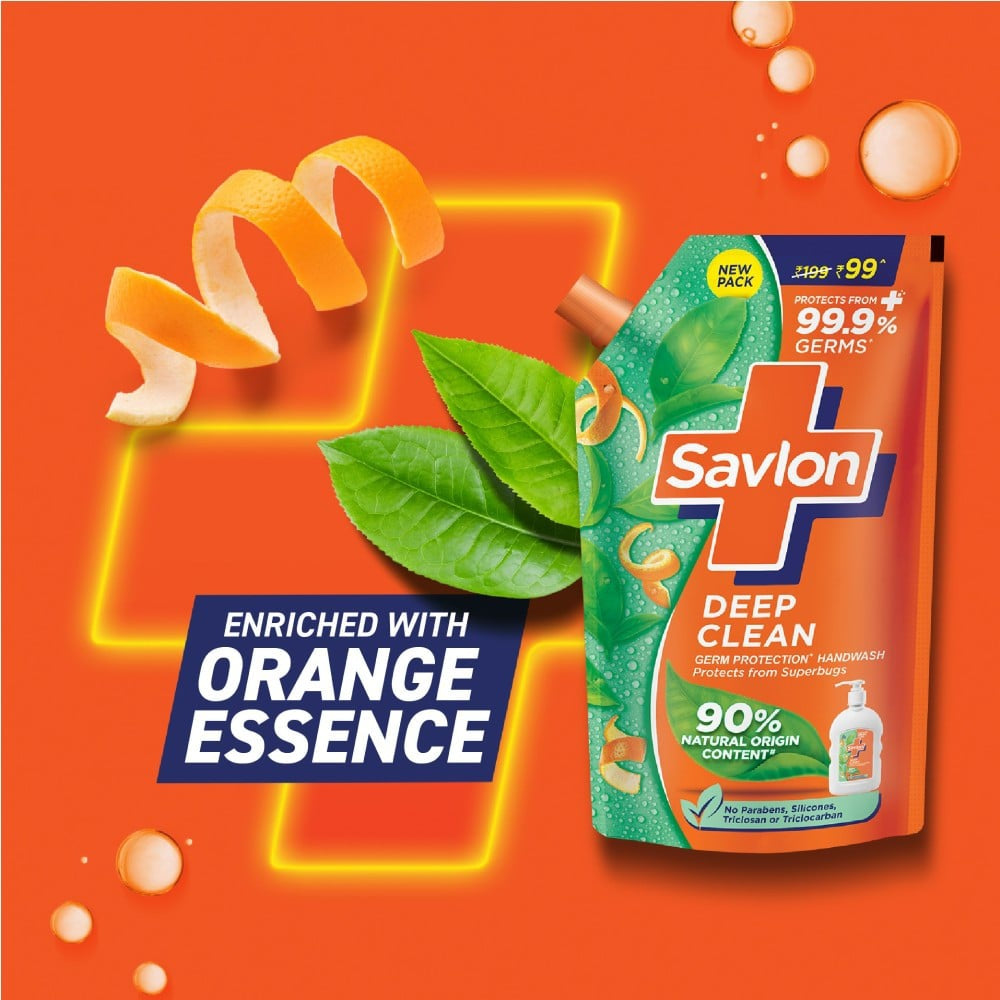 Savlon Deep Clean Germ Protection Liquid Hand Wash Refill : 675 ml
