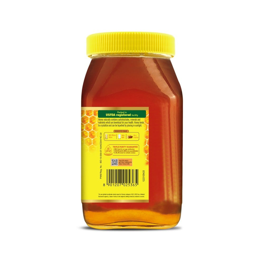 Dabur Honey - 100% Pure, World's No.1 Honey Brand (No Sugar Adulteration) : 250 g
