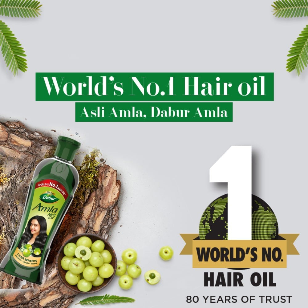 Dabur Amla - Hair Oil 550 ml - Pack of 2 : 2 x 550 ml