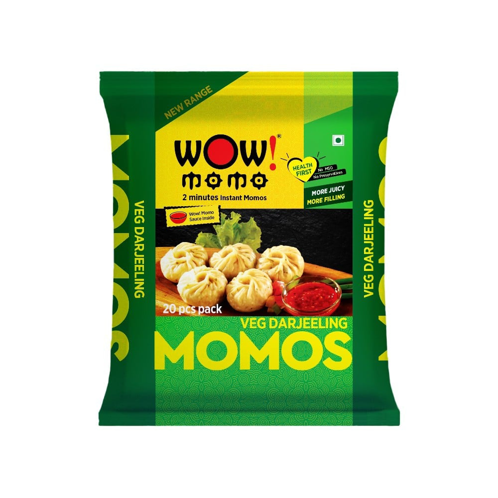 Wow! Momo Veg Darjeeling Momos (Frozen) : 1 pack (20 pieces)