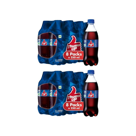 Thums Up Cola Soft Drink - Pack of 8 - Pack of 2 : 2 x 8 x 250 ml