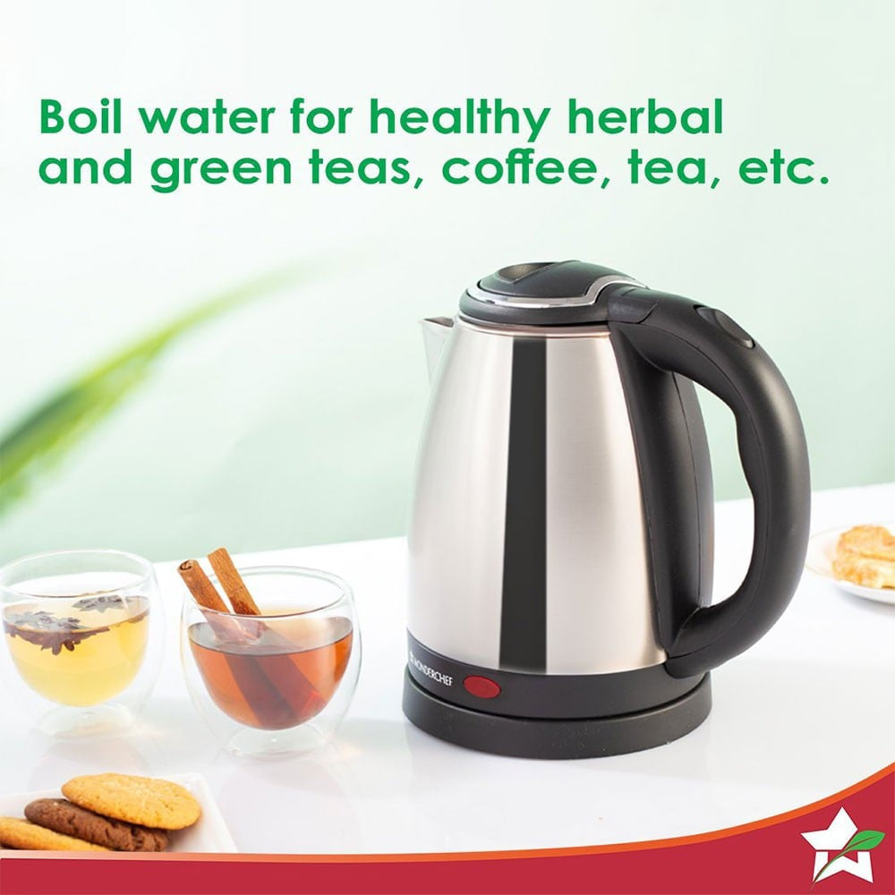 Wonderchef Prato Plus Toaster Griller & Crescent Electric Kettle (Kettle: 1350 W Griller: 800 W) : 1 pack (2 pieces)