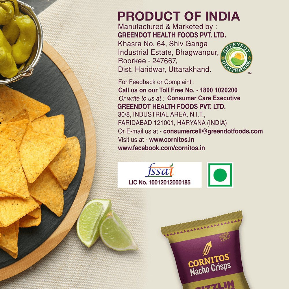 Cornitos Sizzlin Jalapeno Nachos : 55 g