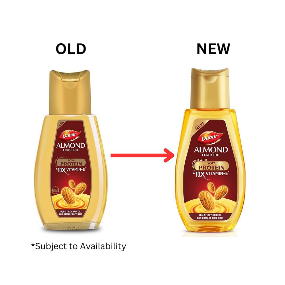 Dabur Almond Hair Oil - Keratin & 10x Vitamin E : 290 ml