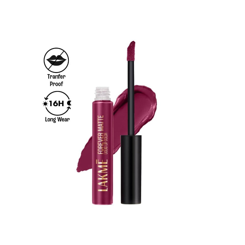 Lakme Forever Matte Liquid Lip Colour (Red Wine) : 5.6 ml