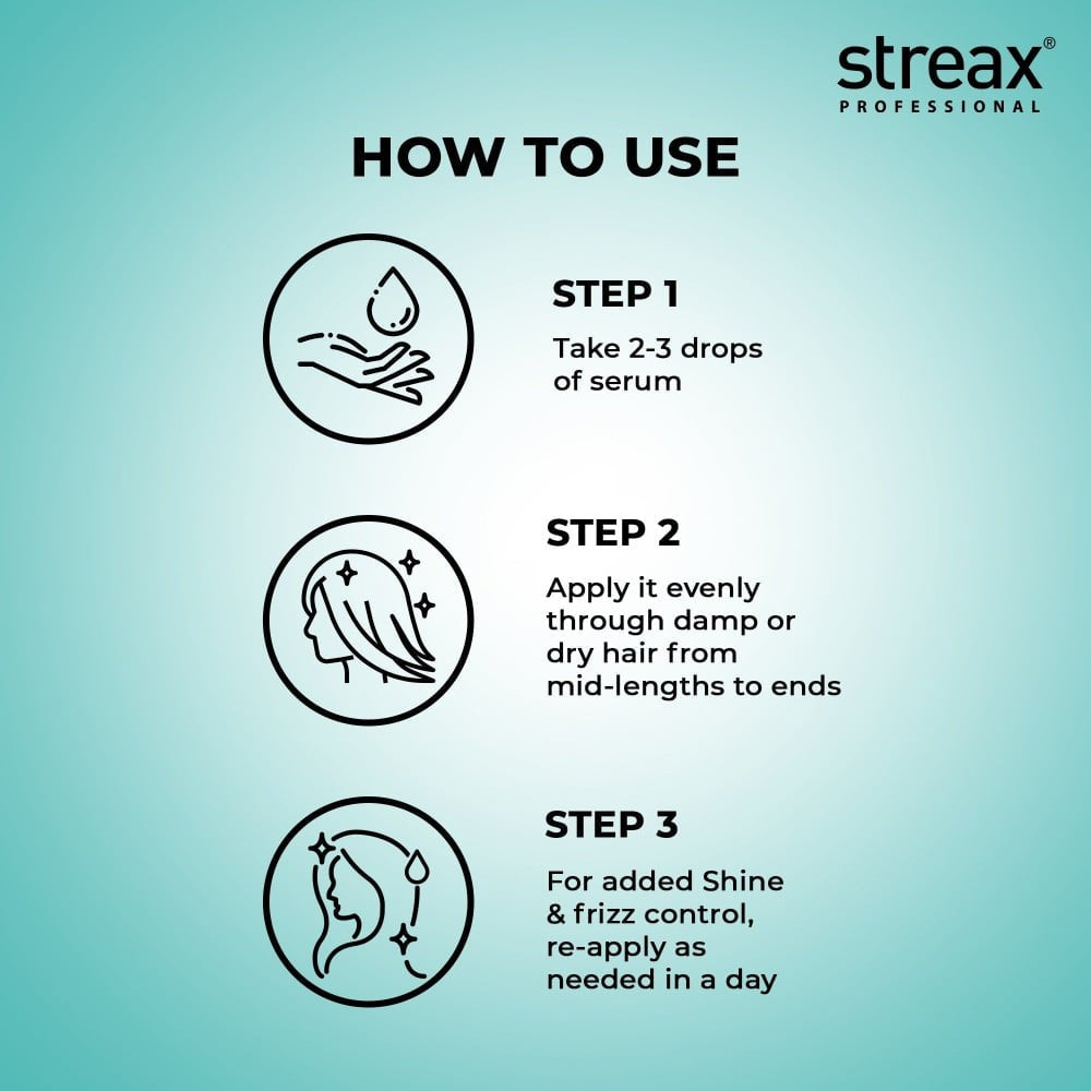 Streax Professional Vitariche Gloss Hair Serum : 200 ml