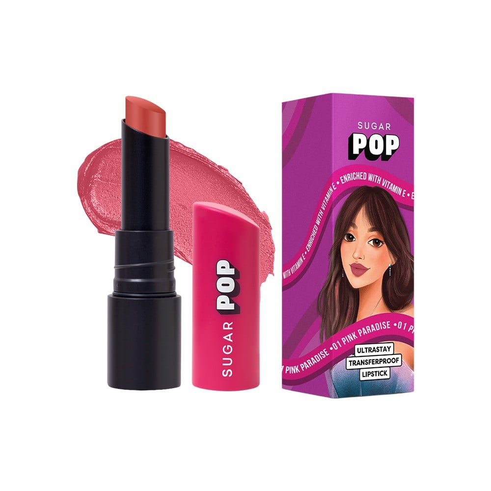 SUGAR POP Ultrastay Transferpoof Lipstick (01 Pink Paradise) : 4 g