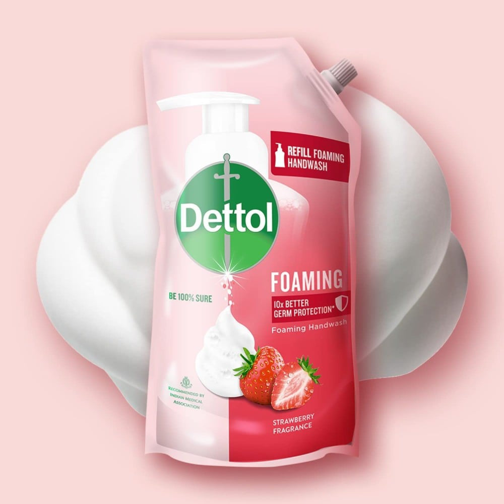 Dettol Strawberry Fragrance Foaming Handwash : 700 ml