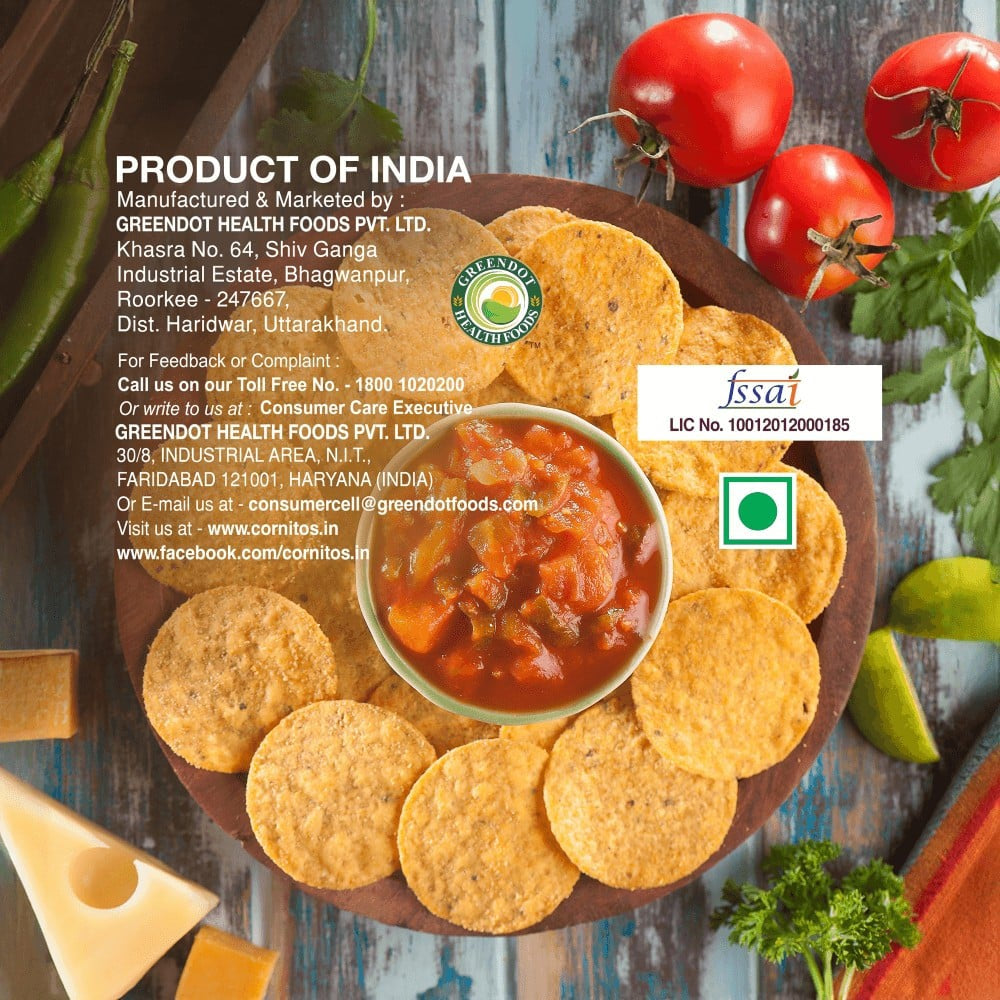Cornitos Crisps Peri Peri Nachos & Salsa Dip : 75 g