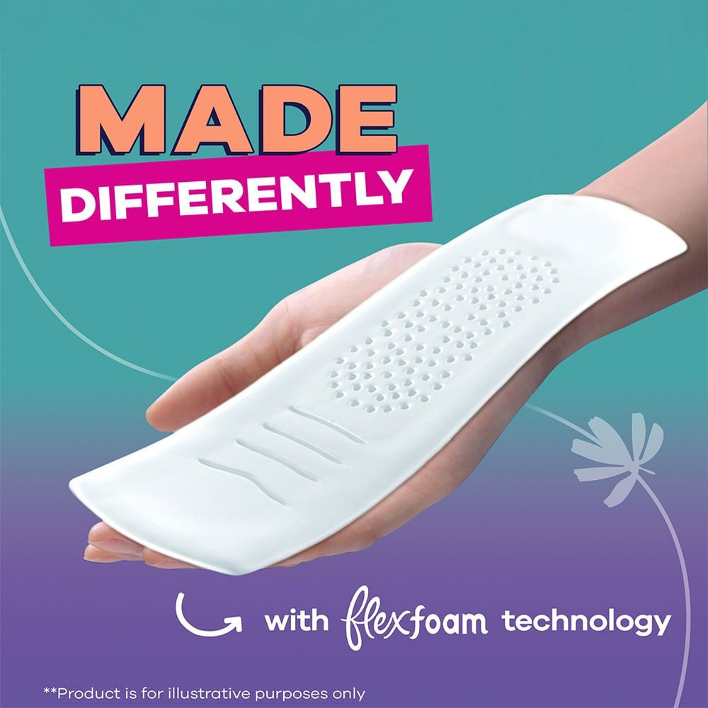 Whisper Flexfoam Sanitary Pads : 10 pieces