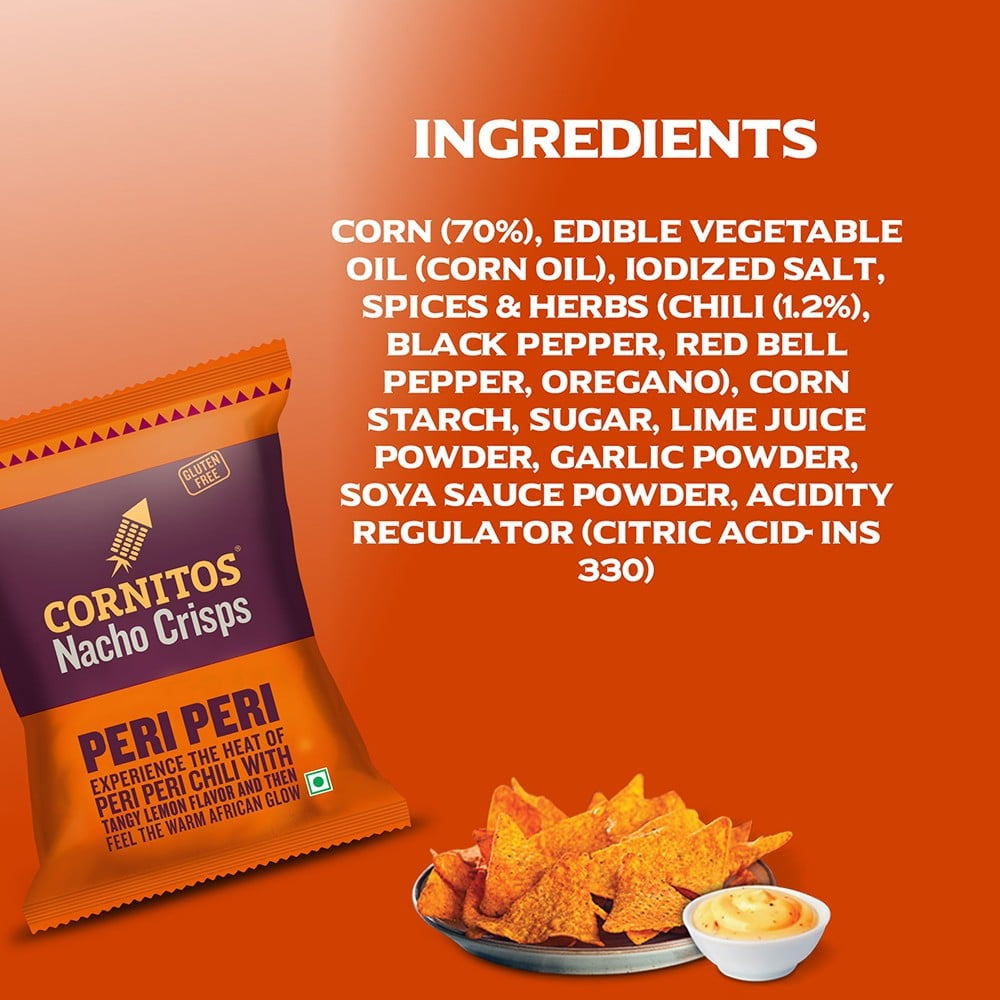 Cornitos Peri Peri Nachos : 150 g