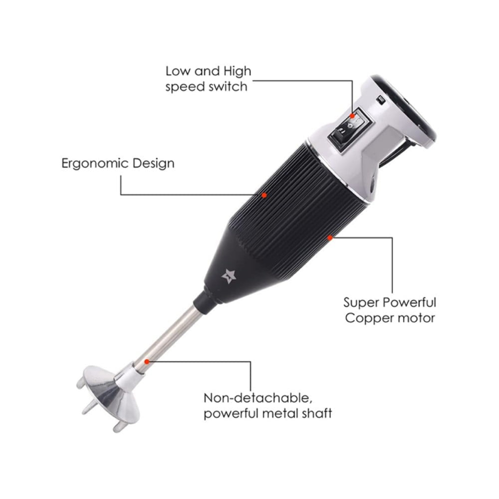 Wonderchef Prima Plus 250W Hand Blender (Black) : 1 unit