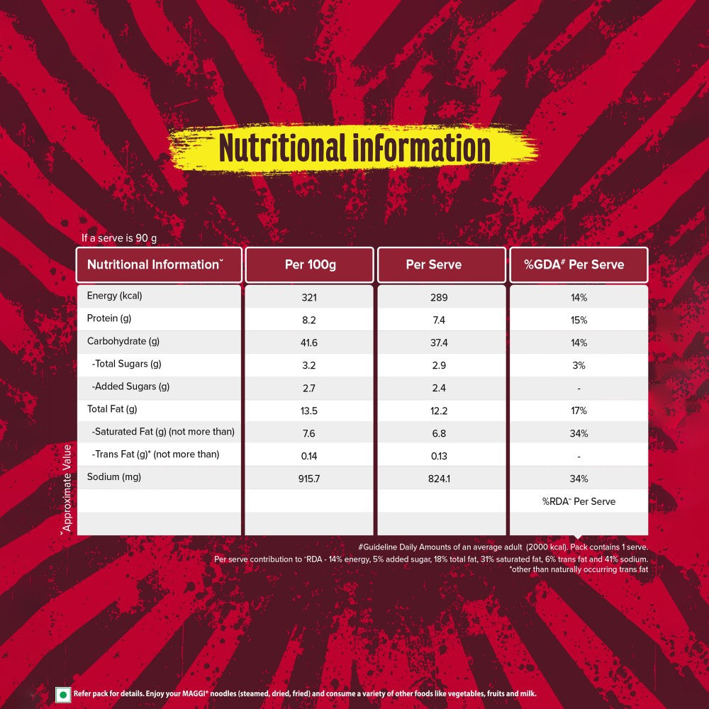 Maggi Korean BBQ Veg Instant Noodles : 90 g