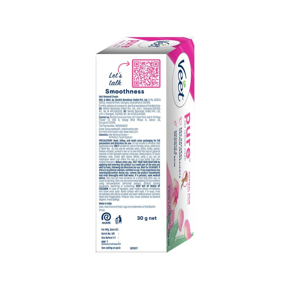 Veet Aloe & Rose Normal Skin Hair Removal Cream : 30 g