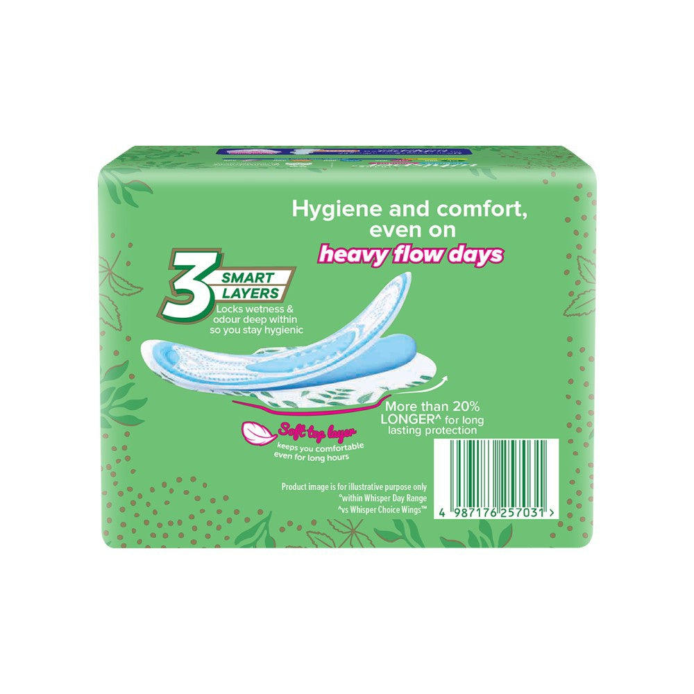 Whisper Ultra Upto No Gap No Leaks Sanitary Pads (XL) + Daily Liners Clean & Fresh Panty Liners Combo : 15 pieces + 20 pieces