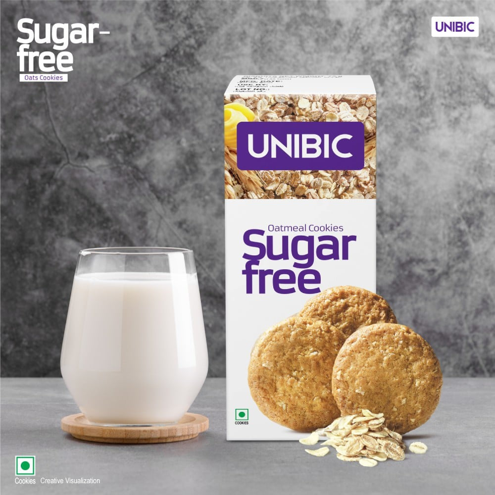 Unibic Sugar Free Oatmeal Cookies - Pack of 2 : 2 x 75 g
